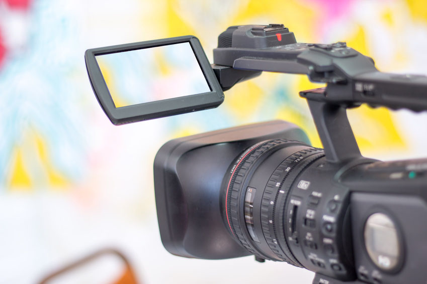 Profi Filmkamera, Dreharbeiten, Liveberichterstattung